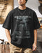 Grunge Taste Photo Graphic Short Sleeve T-Shirt P1322