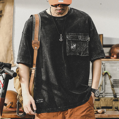 Snowflake Washed Batik T-shirt P0916