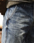 Retro Distressed Loose Fit Jeans P1324