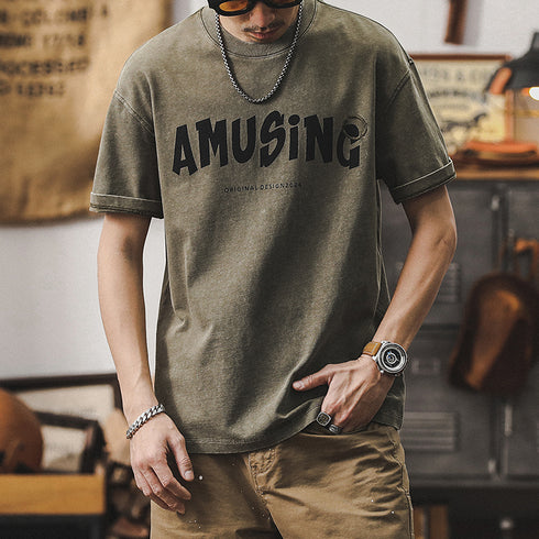 American Summer Short-sleeved T-shirt P0948