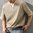 【OUTLET/即納】ツーボタンVネック半袖Tシャツ P2051