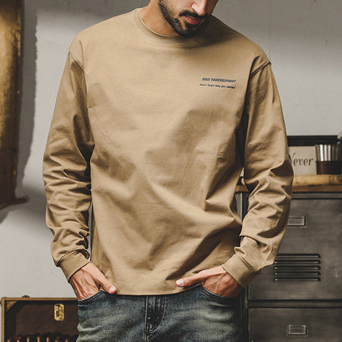 America T-shirt Men's Long-sleeved P0848