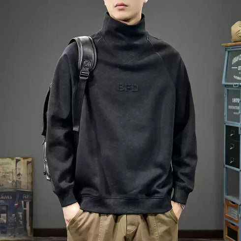 Handsome High-collar Inner Sweatshirt P1170