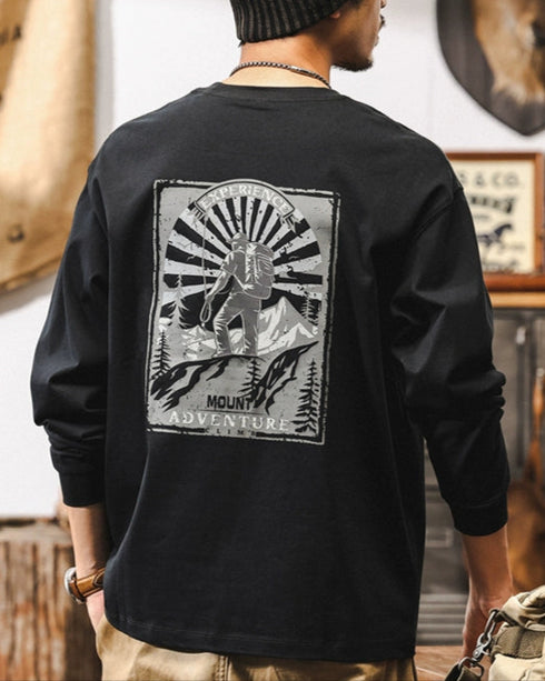 Retro American Long Sleeve Tee P1303