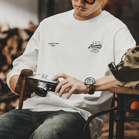 クラシックワンポイント長袖Tシャツ P0844