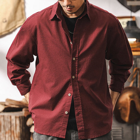 【OUTLET】クラシックシンプル長袖シャツ P1248