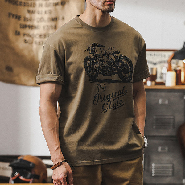 American Retro Short-sleeved Men's P0907