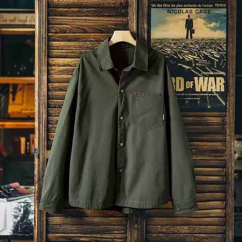 【OUTLET/即納】ミリタリーワークシャツジャケット P1176