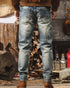 Vintage Slim Straight Jeans P1285