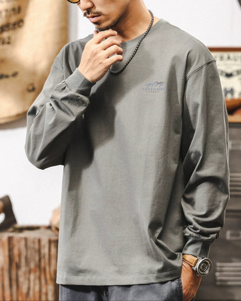 Retro American Long Sleeve Tee P1303