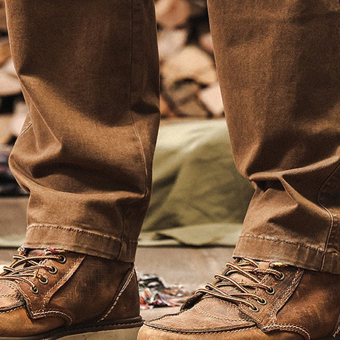 Loose Straight Wash Casual Pants P1222