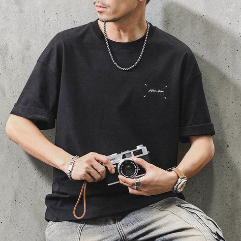 フロントバックプリント半袖Tシャツ P2069