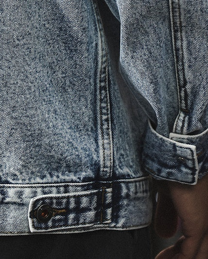 Retro Blue Stonewashed Denim Jacket P1319
