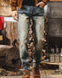 Vintage Slim Straight Jeans P1284