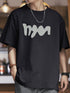 【OUTLET/即納】アブストラクトロゴワイドシルエット半袖Tシャツ P1371