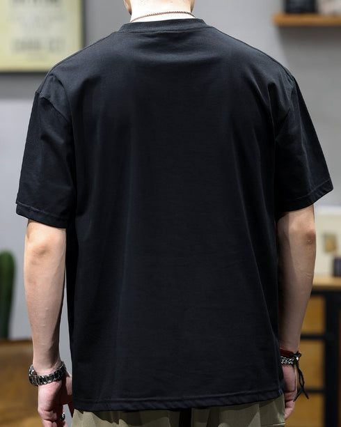 【OUTLET/即納】サークルロゴブロックデザイン半袖Tシャツ P1388