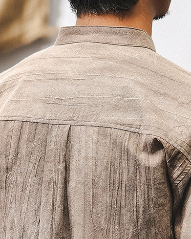 Vintage Shade Natural Style Three Quarter Sleeve Shirt P1327