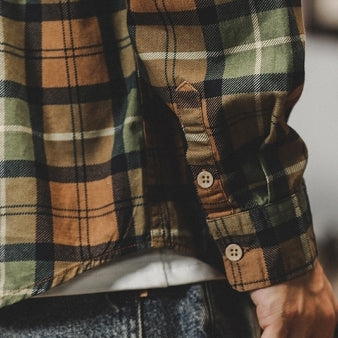 Classic Color Tartan Check Long Sleeve Shirt P1676