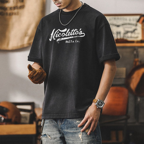 Short-sleeved Summer Pure T-shirt P1003