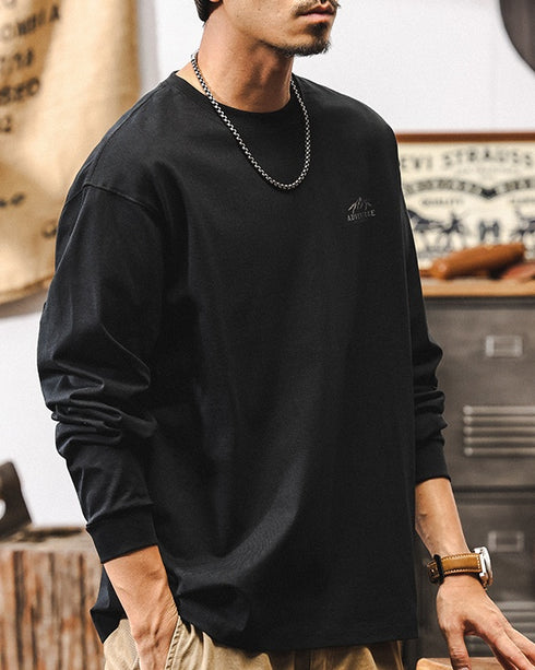 Retro American Long Sleeve Tee P1303