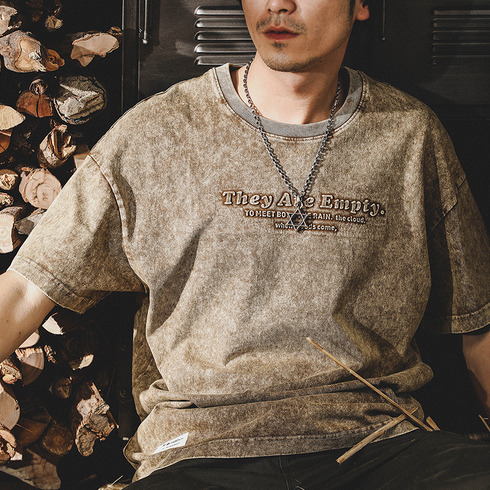 【OUTLET/即納】ヴィンテージ加工フェード半袖Tシャツ P0917
