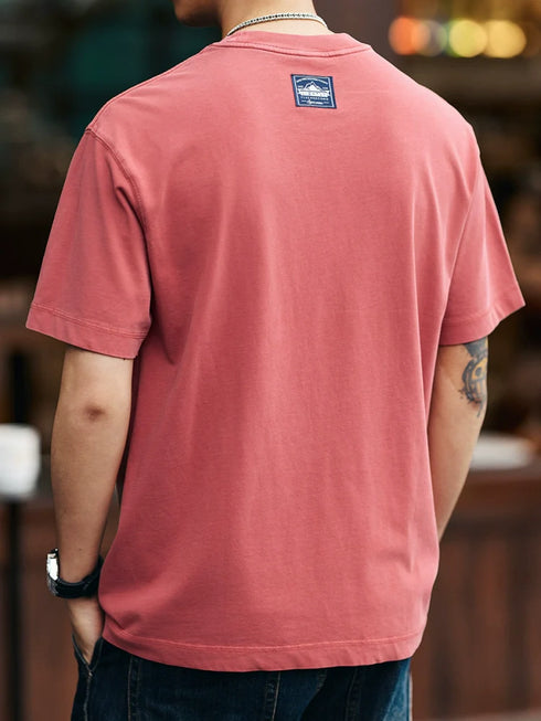 【OUTLET/即納】レターパッチポケットロゴ半袖Tシャツ P1365