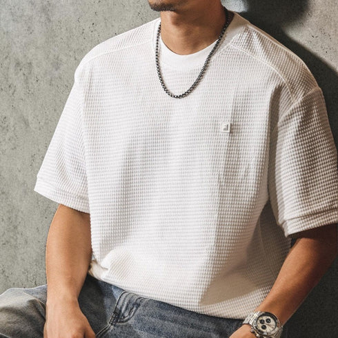 【OUTLET/即納】ワッフルパッチTシャツ P2049