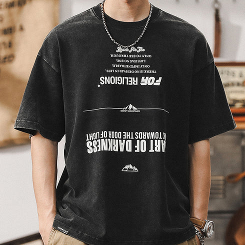 Upside down Printed T-shirt P0940