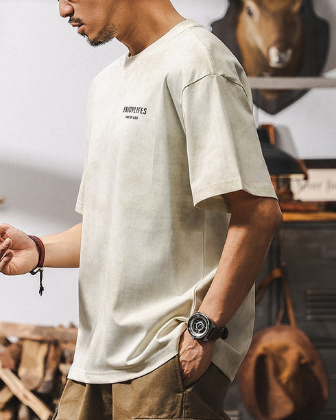 Pigment-Dyed Crewneck Tee P1304