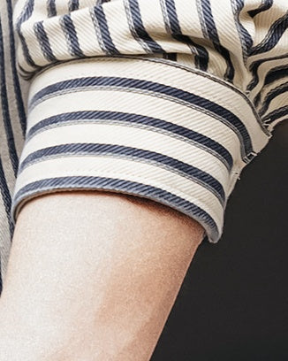 Vintage Style Stripe Work Shirt P1335