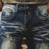 Straight Old Wash Casual Jeans P1213