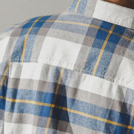 Light Tone Check Long Sleeve Shirt P1672