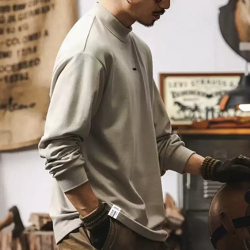 Half Turtleneck Long Sleeve T-shirt P1167