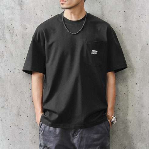 【OUTLET/即納】フラッグロゴプリント半袖Tシャツ P1402