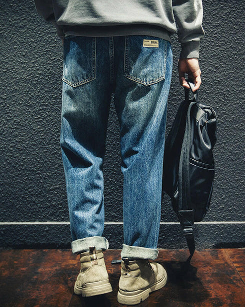 【BLUE LABEL】Ripped Straight Jeans P0019.