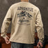 Mountain Print Long-sleeved T-shirt P1043