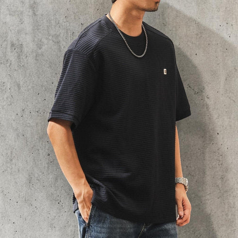 【OUTLET/即納】ワッフルパッチTシャツ P2049