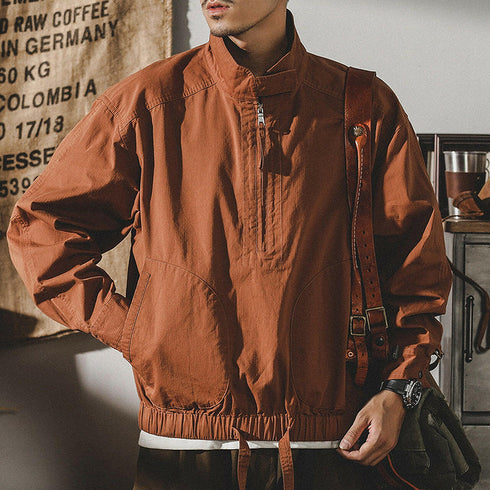 Half Zip Retro Jacket P0316