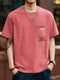 【OUTLET/即納】レターパッチポケットロゴ半袖Tシャツ P1365