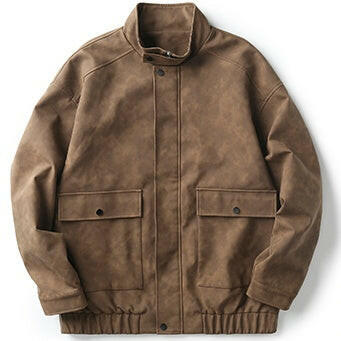 Classic Retro Biker PU Jacket P0642