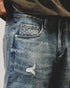 Crash Patch Denim Pants P1537