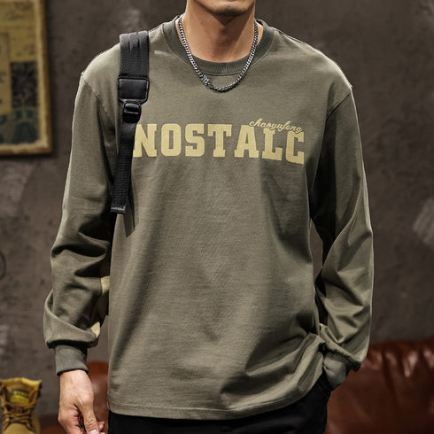 Round Neck Long-sleeved T-shirt P1044