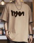 【OUTLET/即納】アブストラクトロゴワイドシルエット半袖Tシャツ P1371