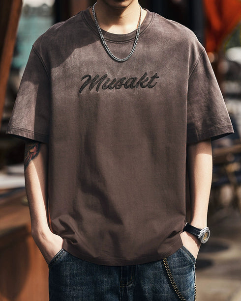 Gradient Touch Logo Accent Short Sleeve T-Shirt P1346