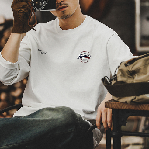 クラシックワンポイント長袖Tシャツ P0844