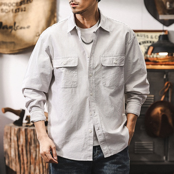 Oxford Striped Shirt P1244