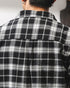 Faded Plaid Long Sleeve Cotton Shirt P1316