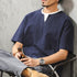 キーネックレイヤード半袖Tシャツ P2025