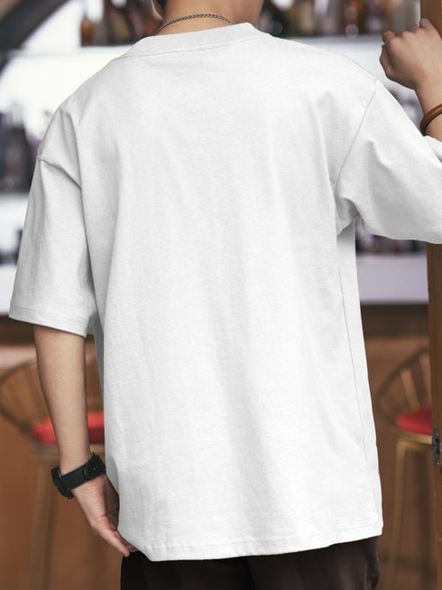 Abstract Logo Wide Silhouette Short Sleeve T-Shirt P1371