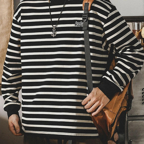 Cotton Men's Long-sleeved T-shirt P0345